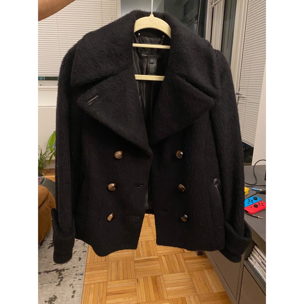 Marc Jacobs Double Breasted Wool Coat 0